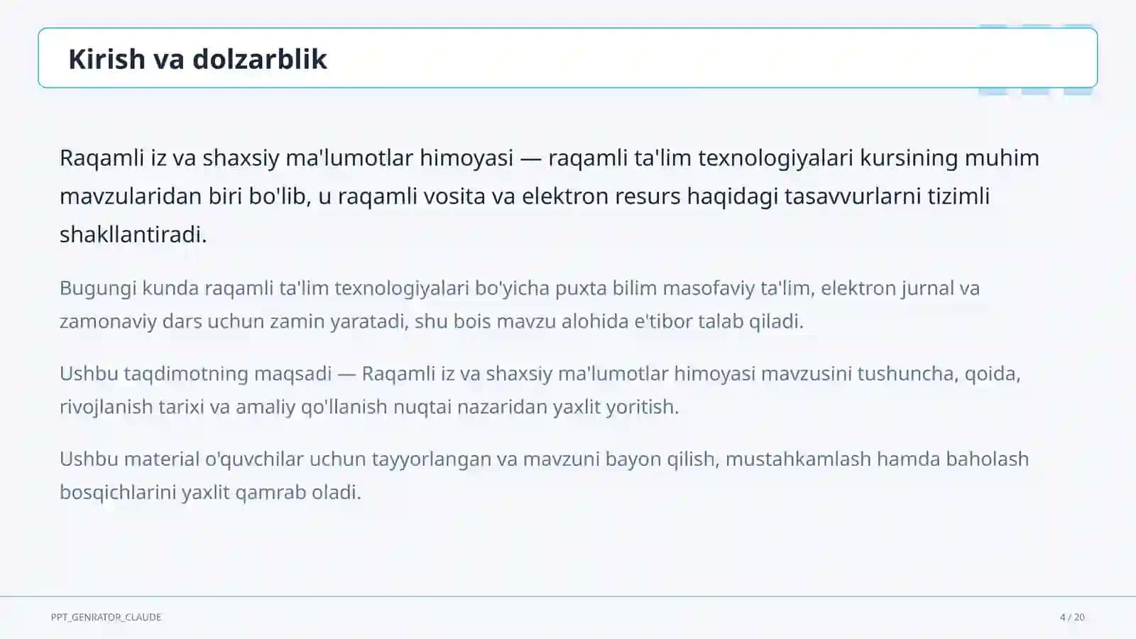 Raqamli iz va shaxsiy ma'lumotlar himoyasi 4