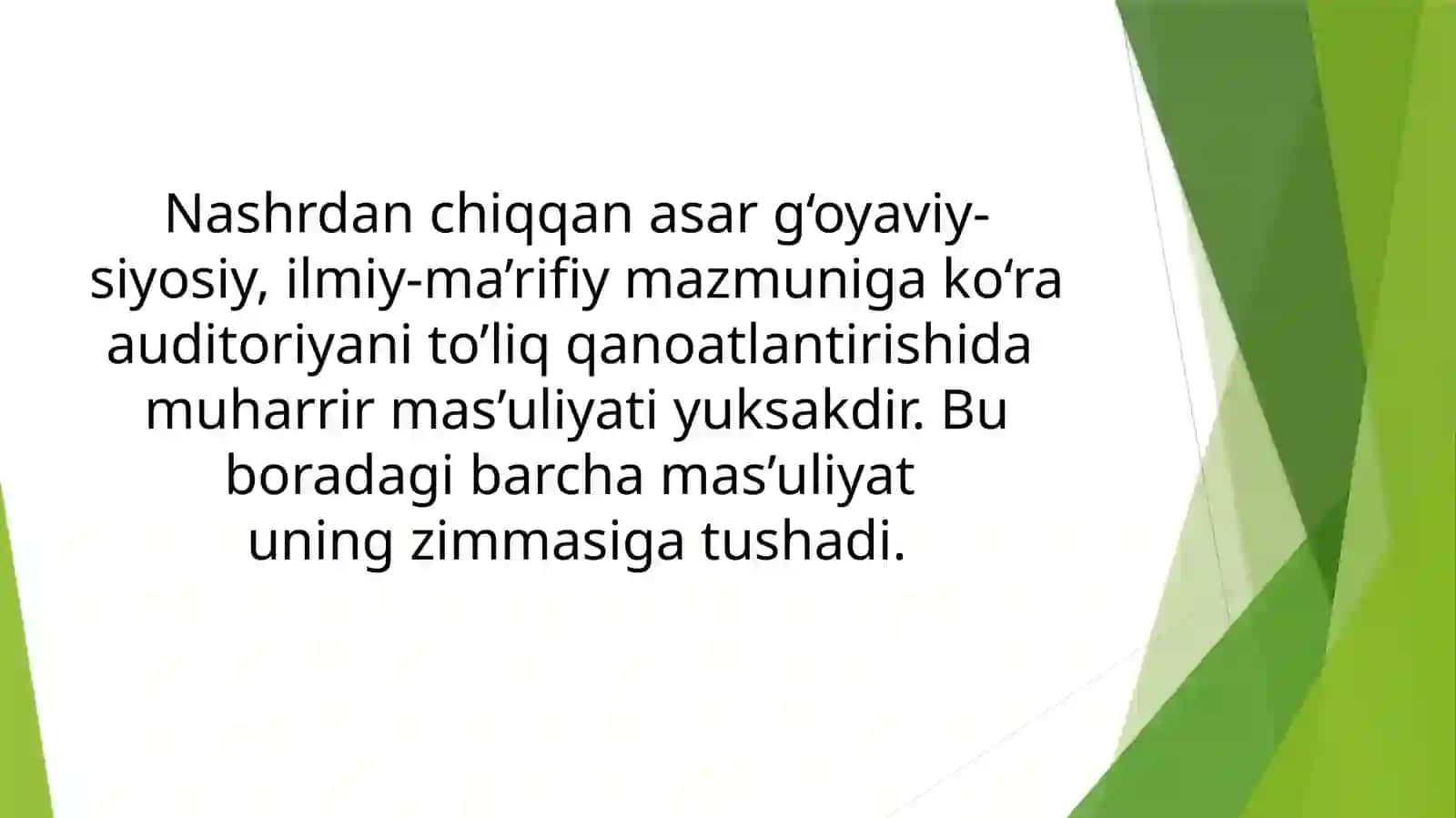 Muharrirlik mahoratining nazariy       asoslari 4