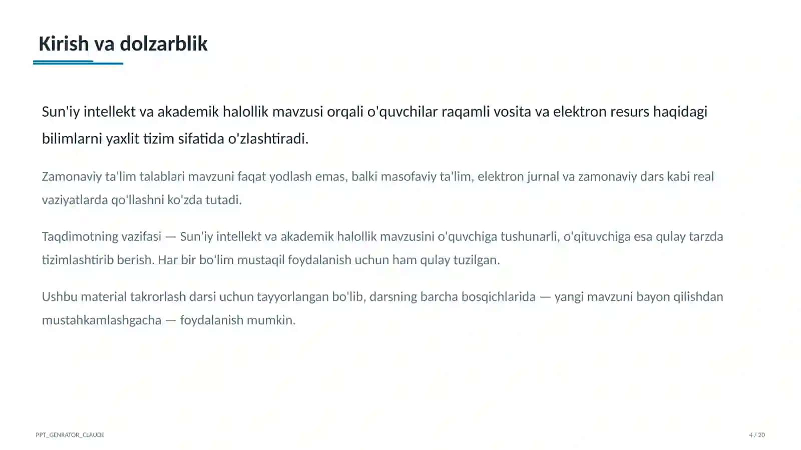 Sun'iy intellekt va akademik halollik 4