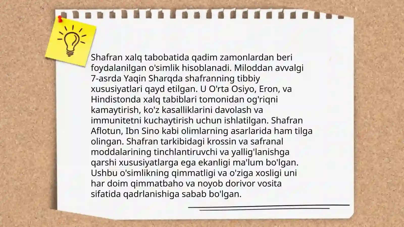Shafran òsimligining Xalq tabobatida qòllanishi 4