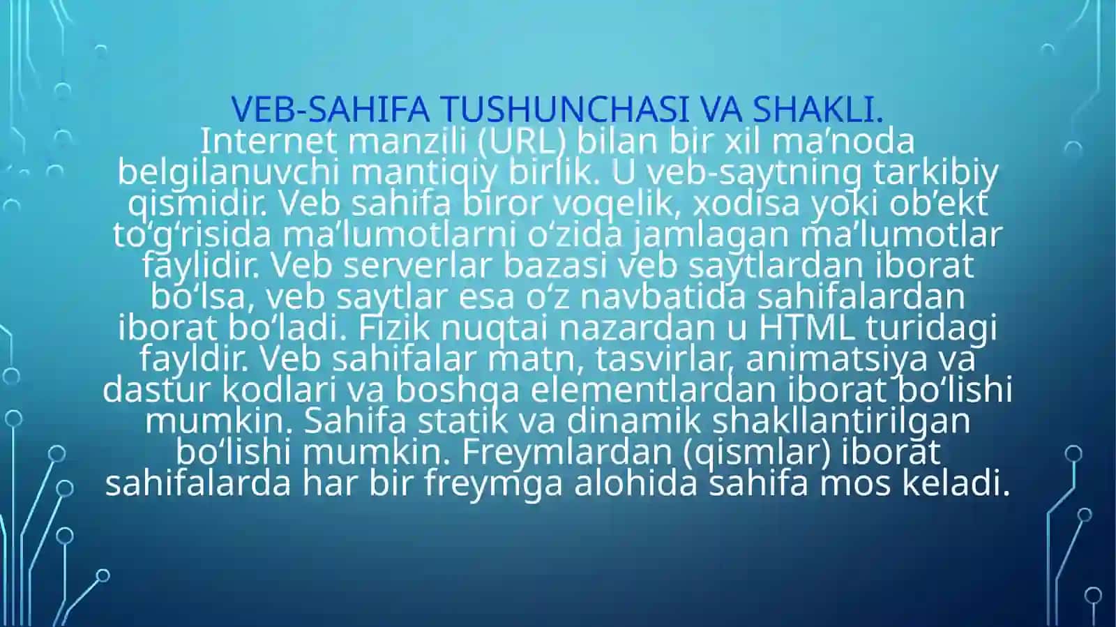 Veb sahifa yaratish 4