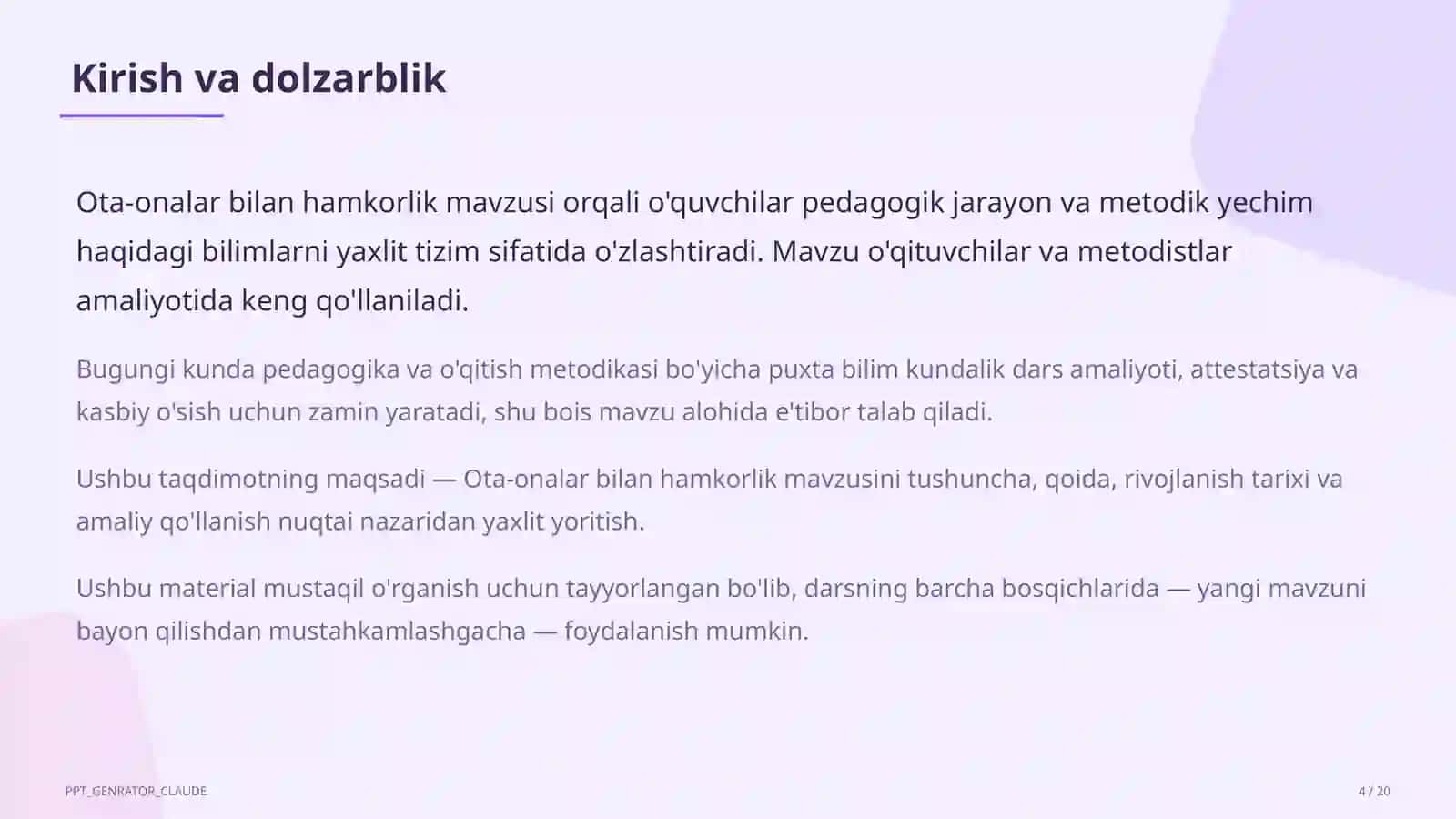 Ota-onalar bilan hamkorlik 4