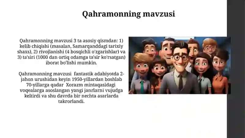 Xarekter mavzusi 4