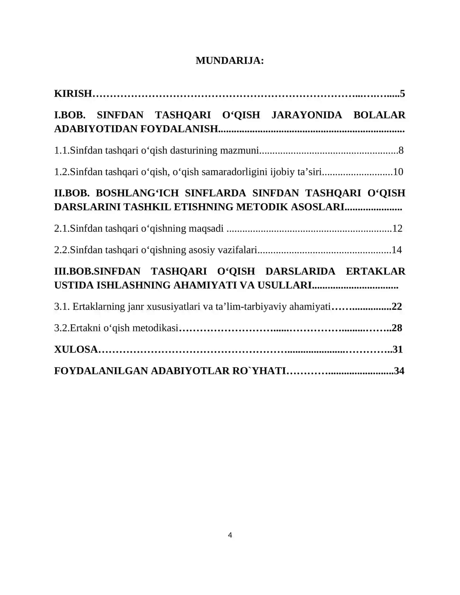 O`QISH DARSLARIDA ERTAK O`TISH USLUBIYATI (2-SINF) 4
