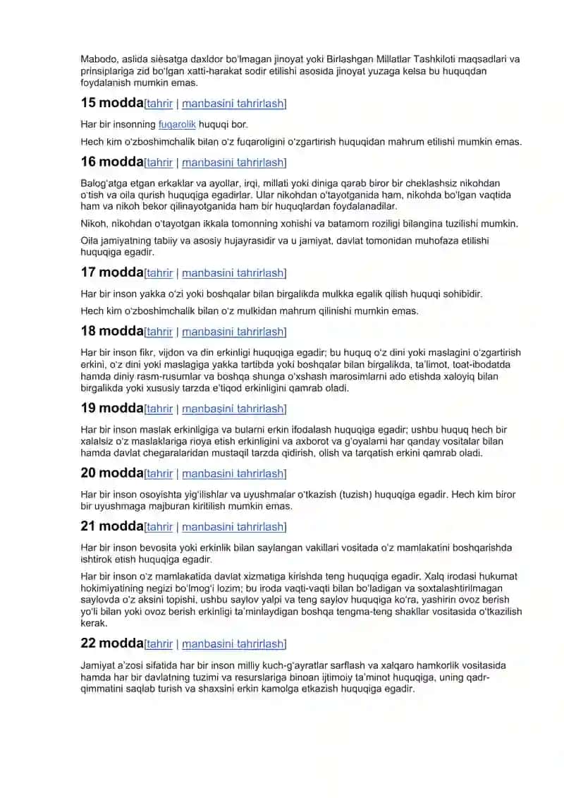 Inson huquqlari umumiy deklaratsiyasi 4