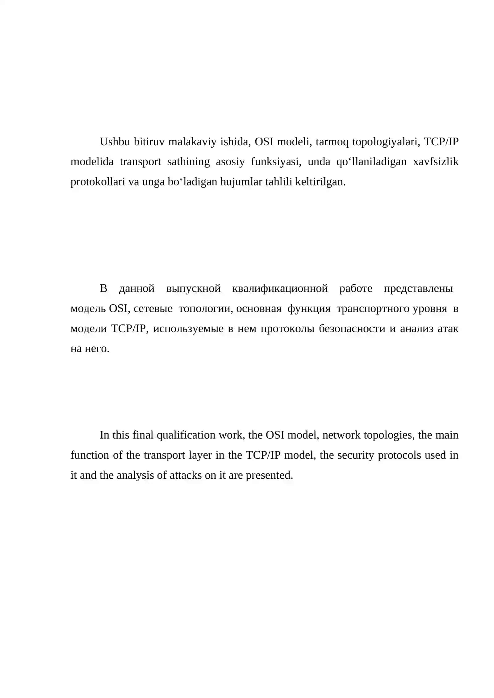 "Transport sathida ishlovchi xavfsizlik protokollarining tahlili" 4