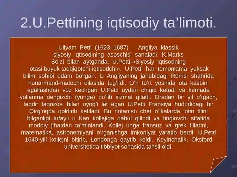 ANGLIYA VA FRANSIYADA KLASSIK IQTISODIY MAKTABNING SHAKLLANISHI 4
