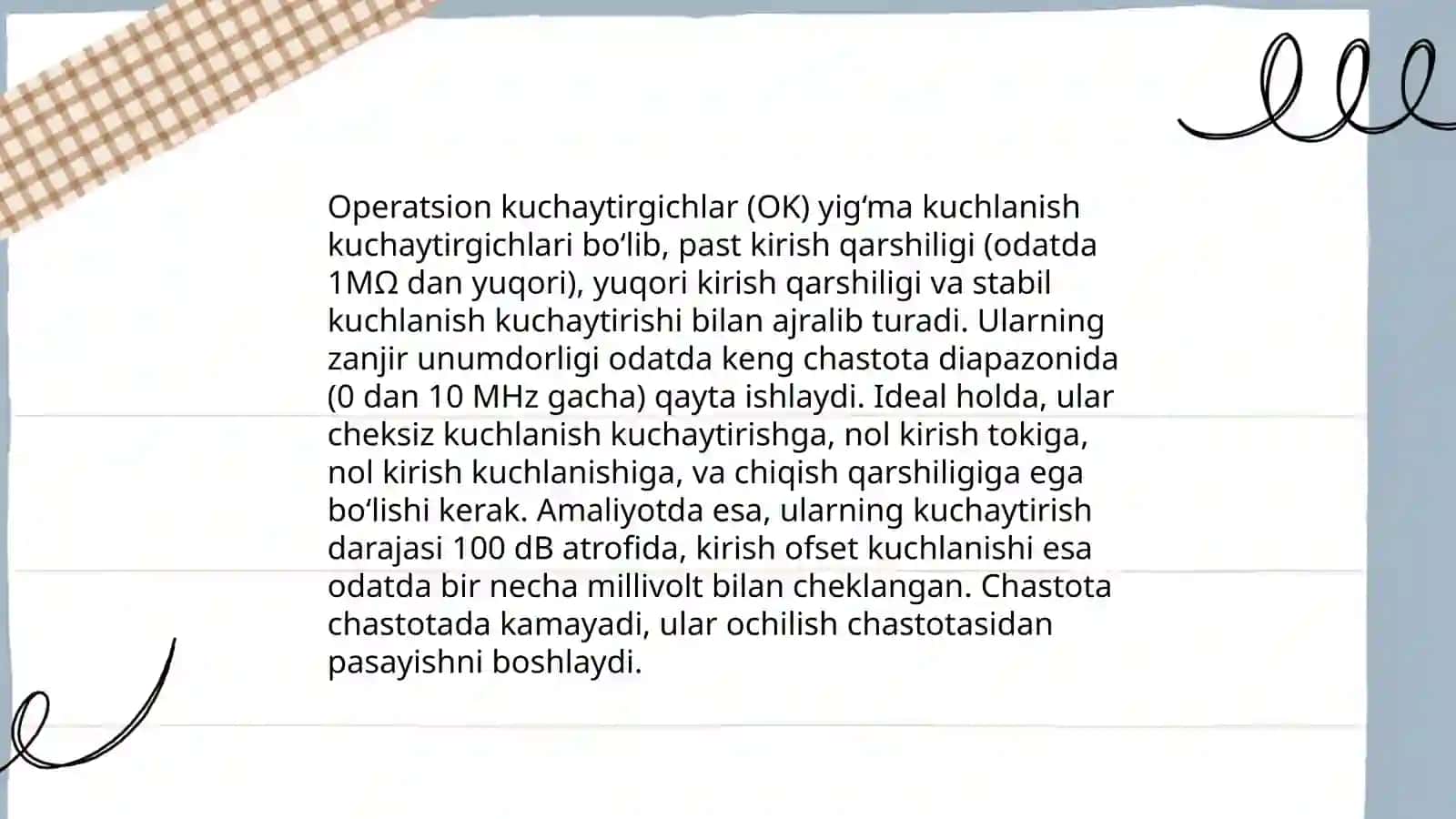 Operatsion kuchaytirgichlar 4