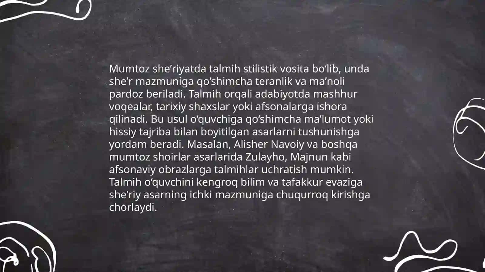 Talmih sanʼati (Mumtoz ijodkorlar sheʼrlari asosida) 4