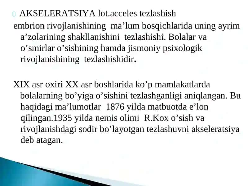 AKSELERATSIYA 4