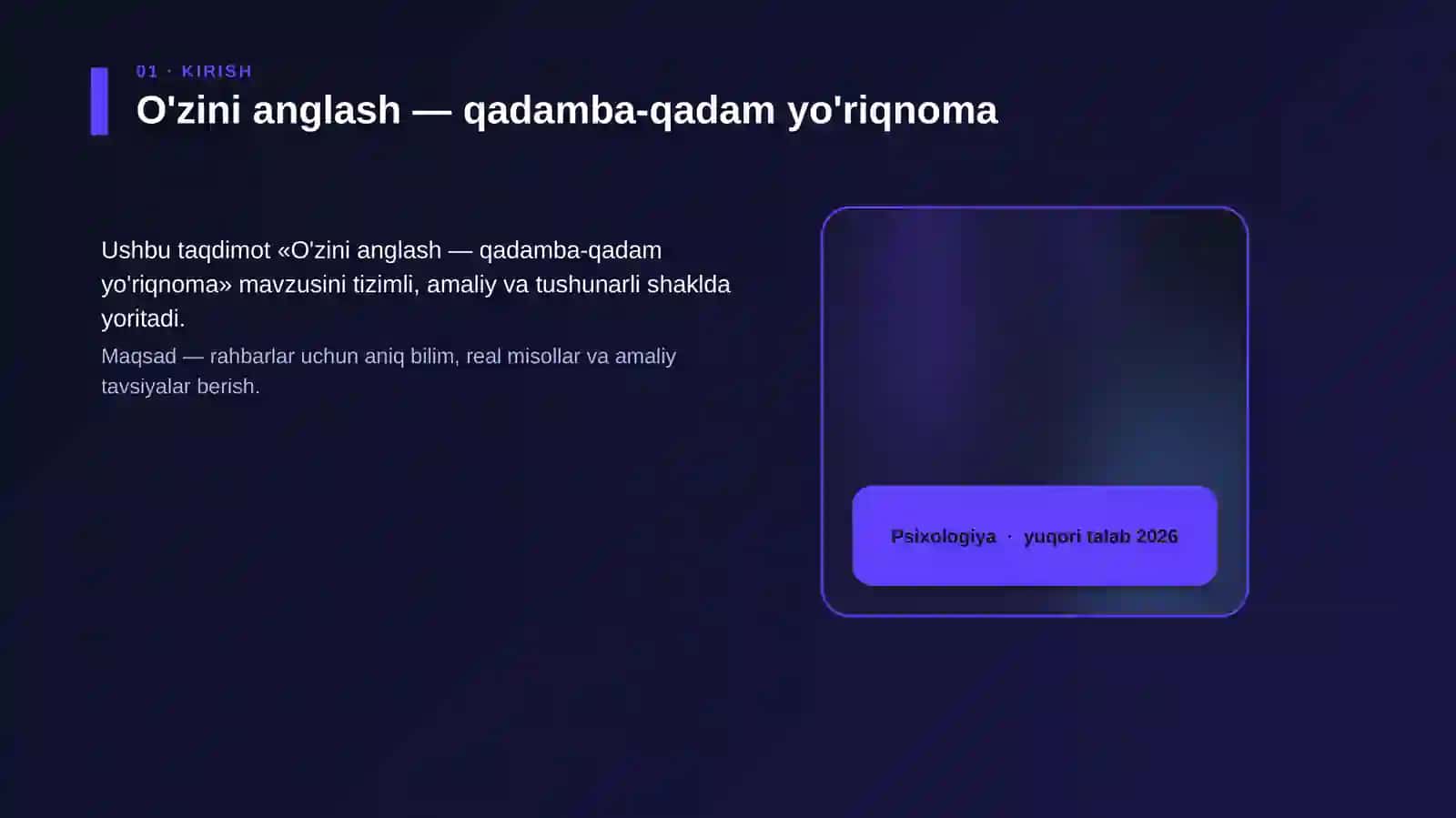 O'zini anglash — qadamba-qadam yo'riqnoma 4