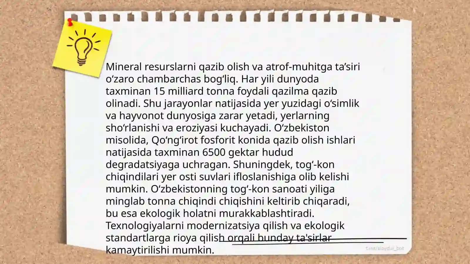 Geologiyani ekologik ekspertiza qilishning ahamiyati 4