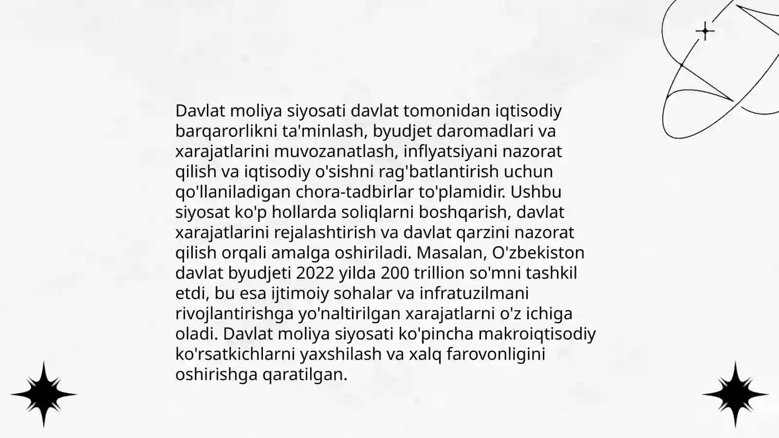 MOLIYA TIZIMI VA MOLIYAVIY SIYOSAT 4