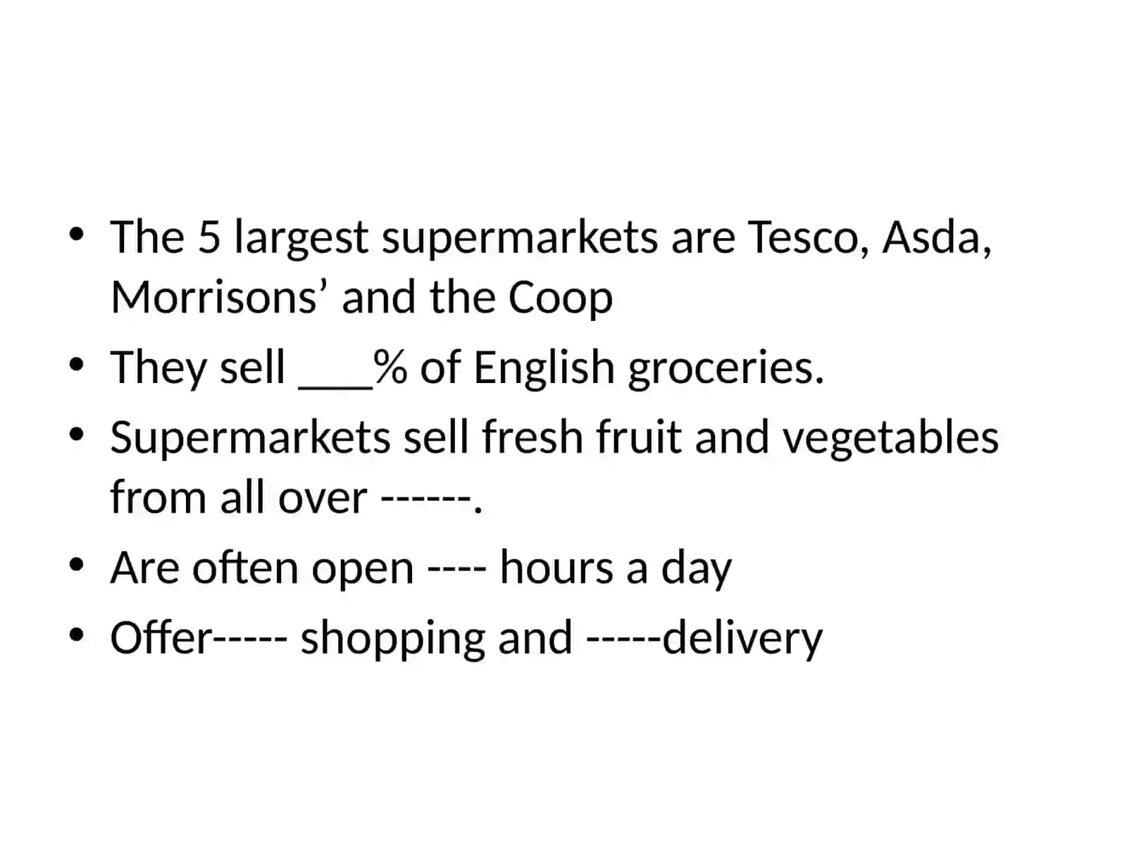 Difference between malls and small shops 4