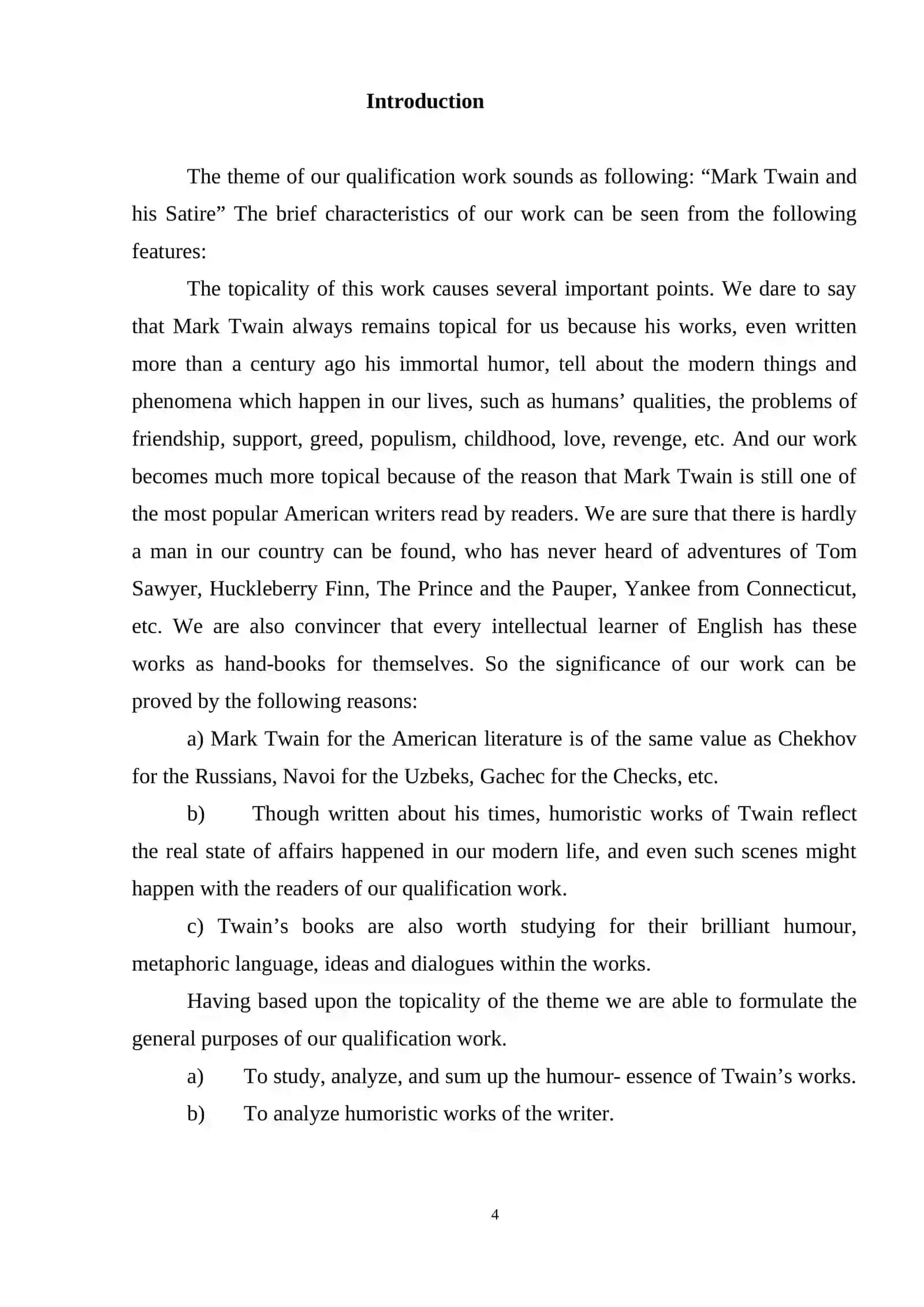 MARK TWAIN’S SATIRE 4