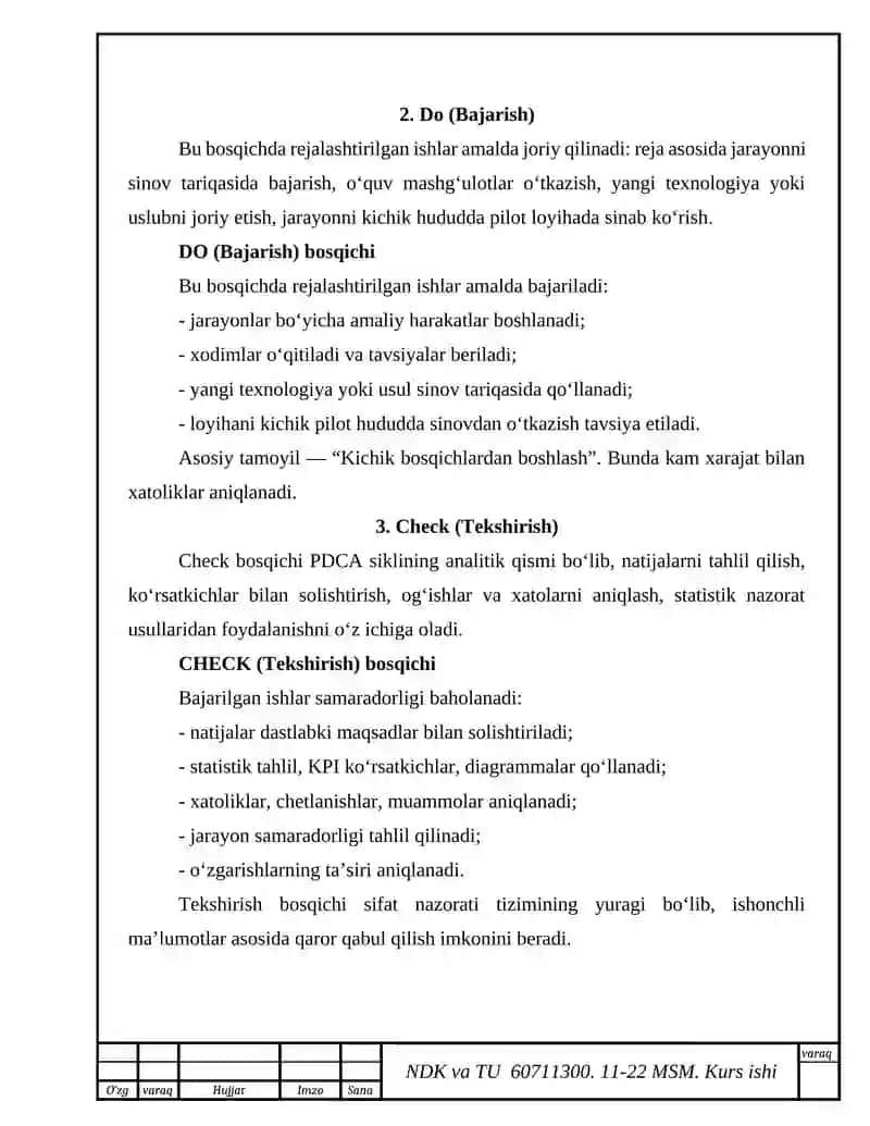 PDCA sikli 4