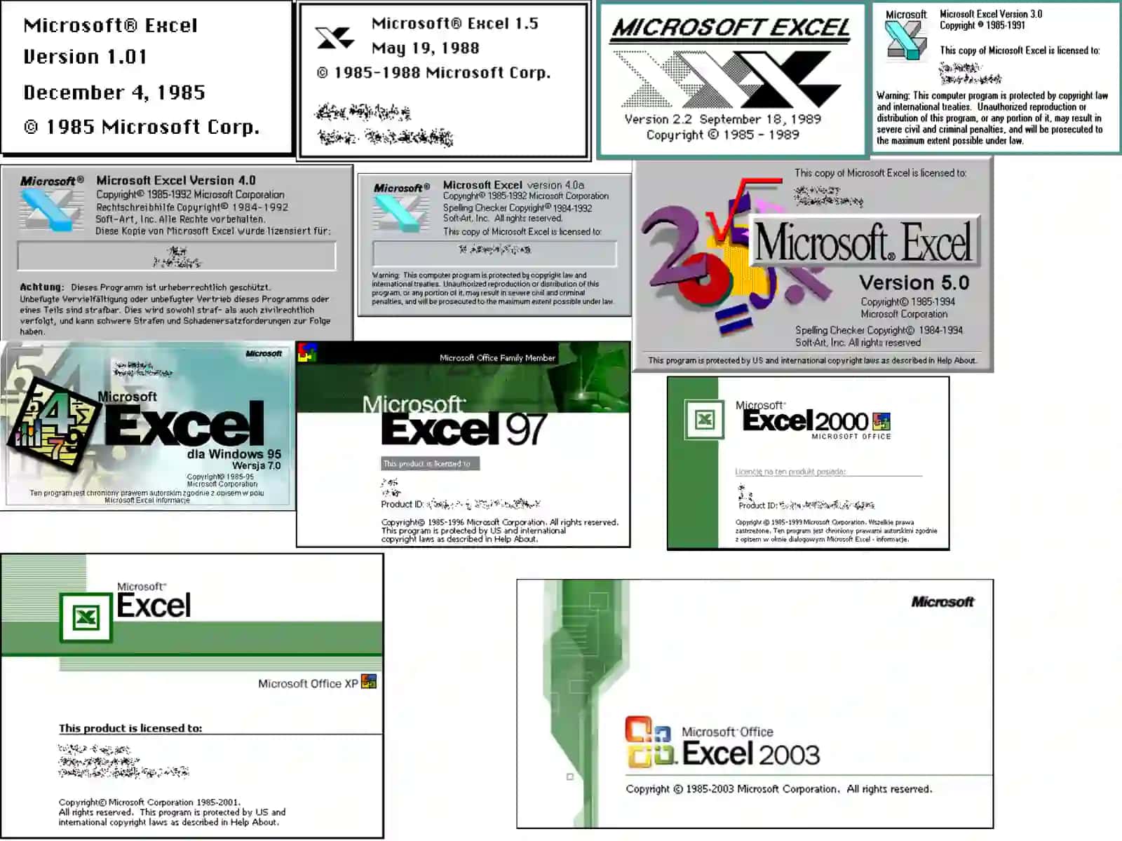 MicroSoft EXCEL XP 4
