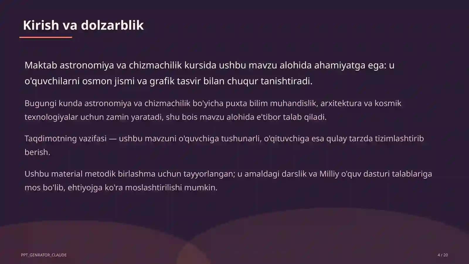 Quyosh sistemasi: sayyoralar va ularning yo'ldoshlari (9-sinf) 4