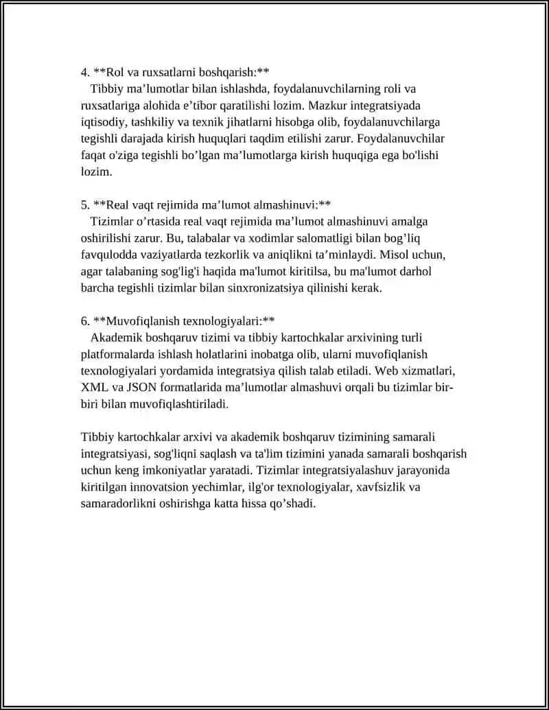 AKADEMIK BOSHQARUV TIZIMI TIBBIY KARTOCHKALAR ARXIVI BILAN KENGAYTIRILGAN 4