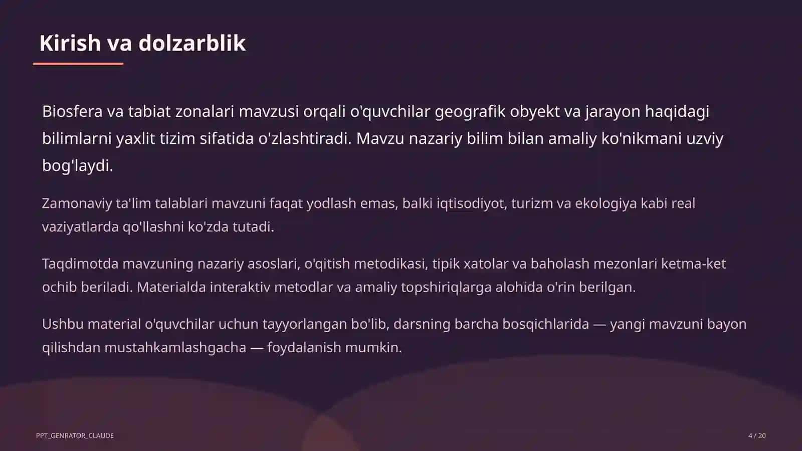 Biosfera va tabiat zonalari (6-sinf) 4