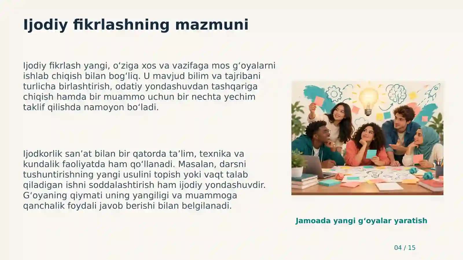 TAFAKKUR MADANIYATI 4
