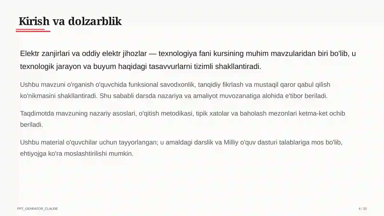Elektr zanjirlari va oddiy elektr jihozlar (7-sinf) 4