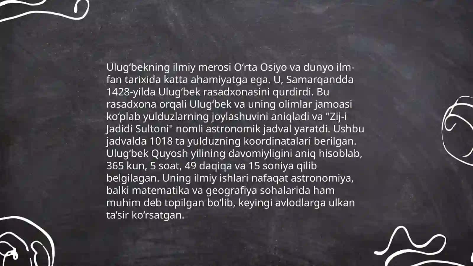Mirzo Ulugʻbek buyuk olim va davlat arbobi 4