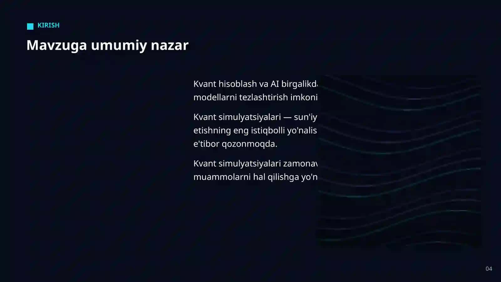 KVANT HISOBLASH VA AI 4