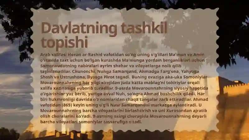 Somoniylar davrida savdo-sotiq munosabatlari 4