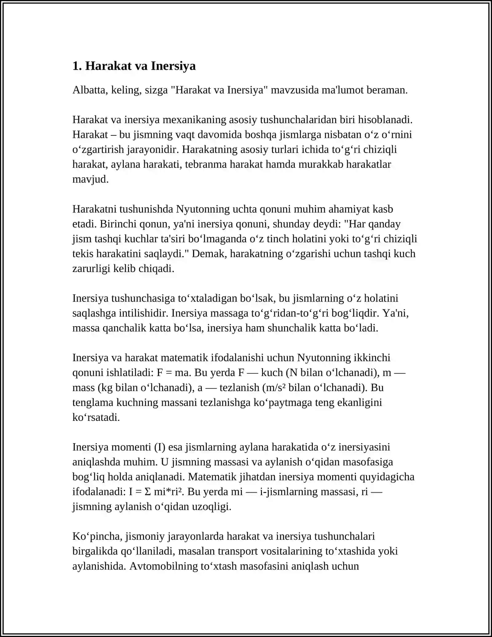 NOINERSIAL SANOQ TIZIMLARI 4