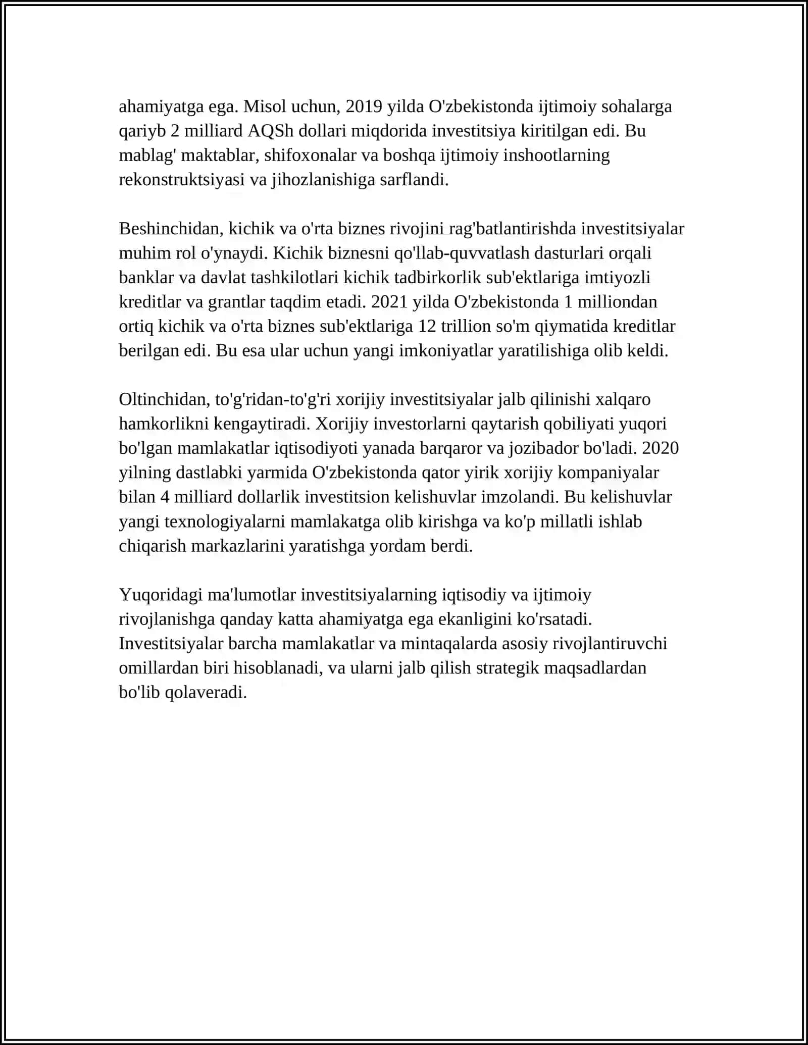 INVESTITSIYA FUNKSIYASI VA OMILLARI 4