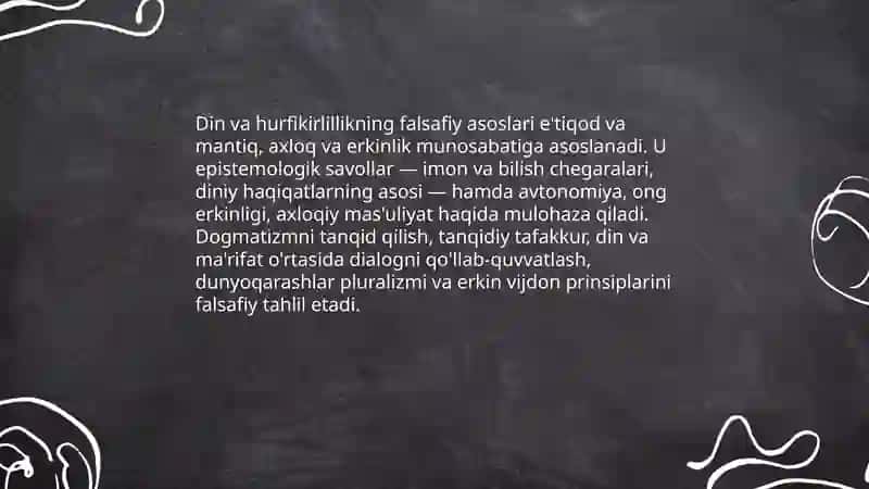 Din va hurfikirlillik 4