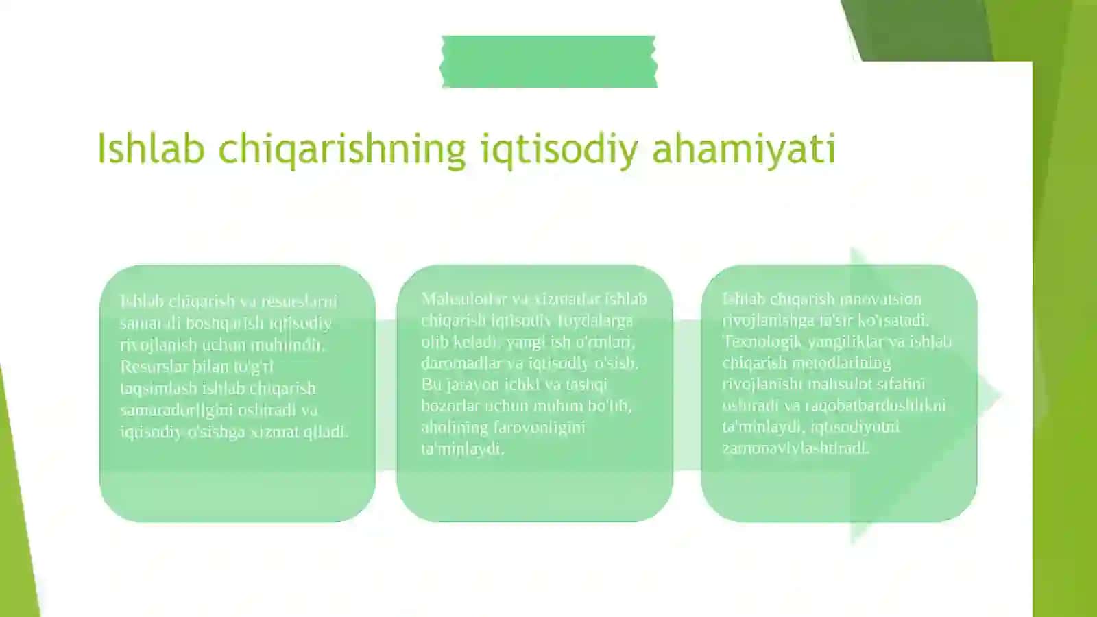 Ishlab chiqarishning ahamiyati va omillari 4