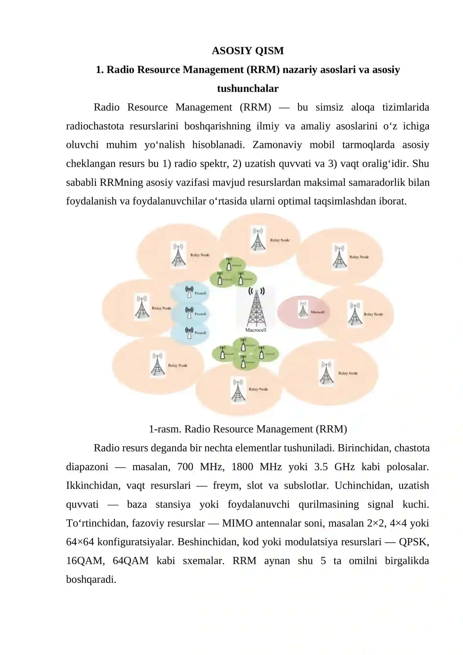 Radio Resource Management asoslari 4