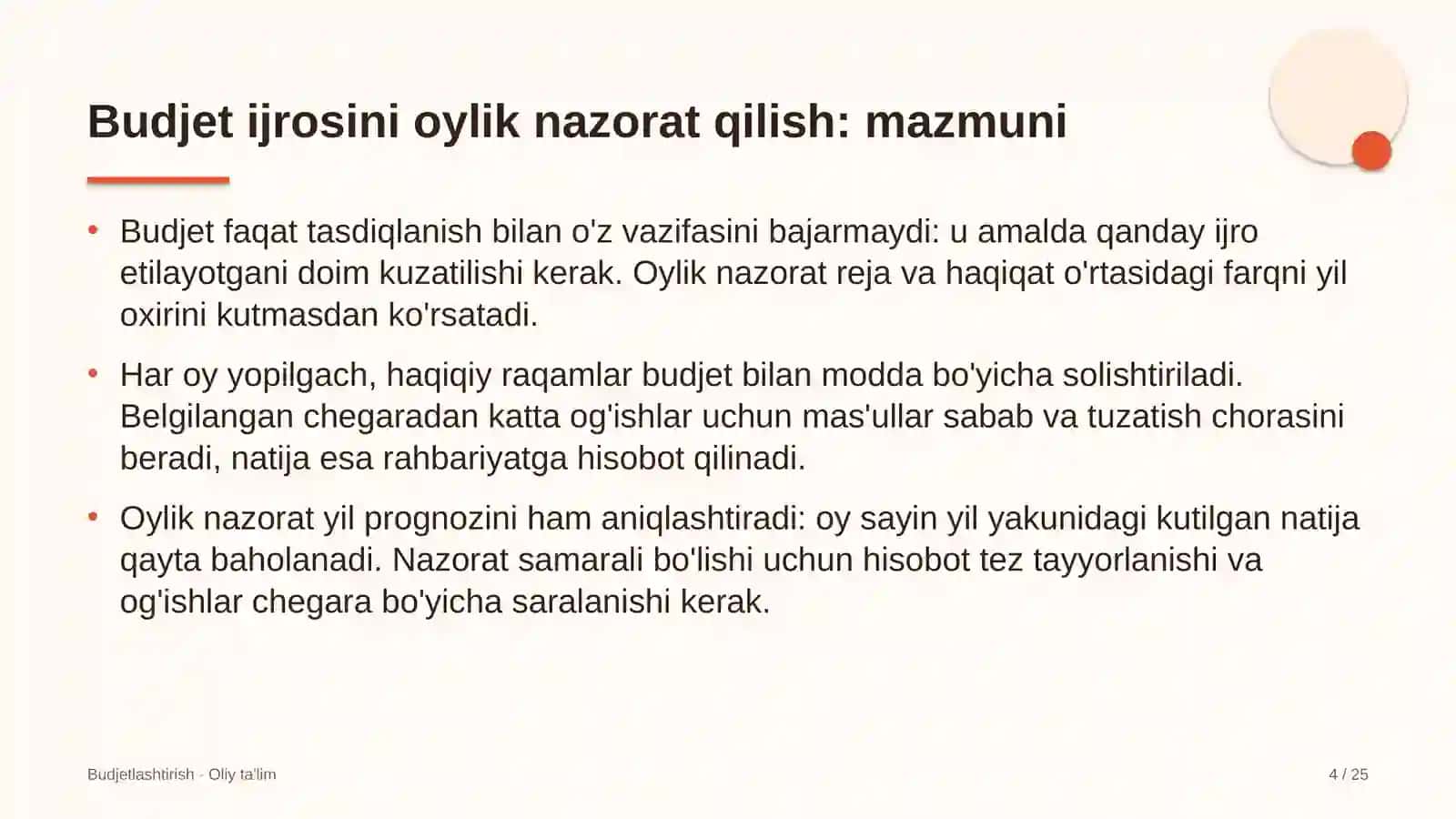 Elektr energiyasi bozorida budjet ijrosini oylik nazorat qilish 4
