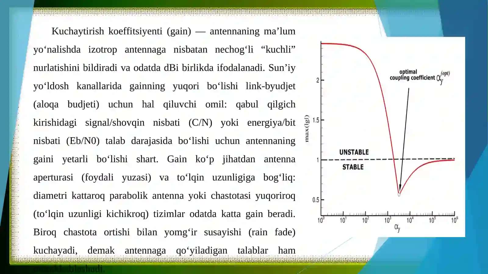 Sun'iy yo'ldoshli aloqa tizimlari antennalari 4