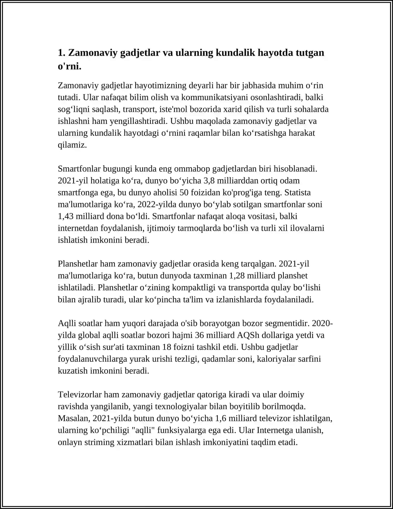 ZAMONAVIY RAQAMLI TEXNOLOGIYALAR 4