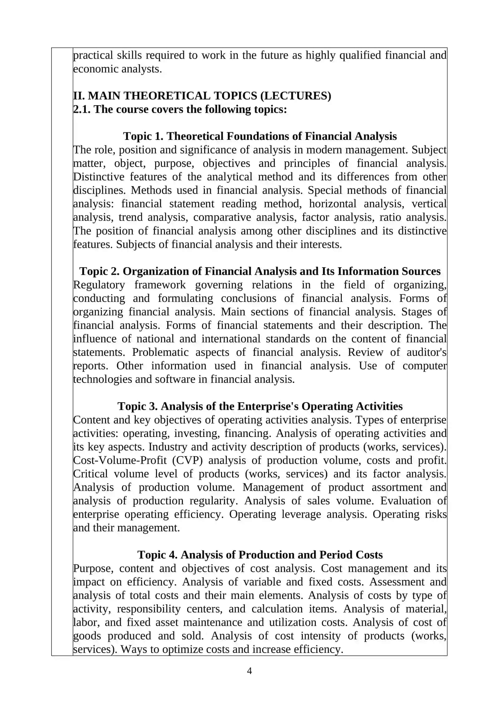 Financial Analysis 4