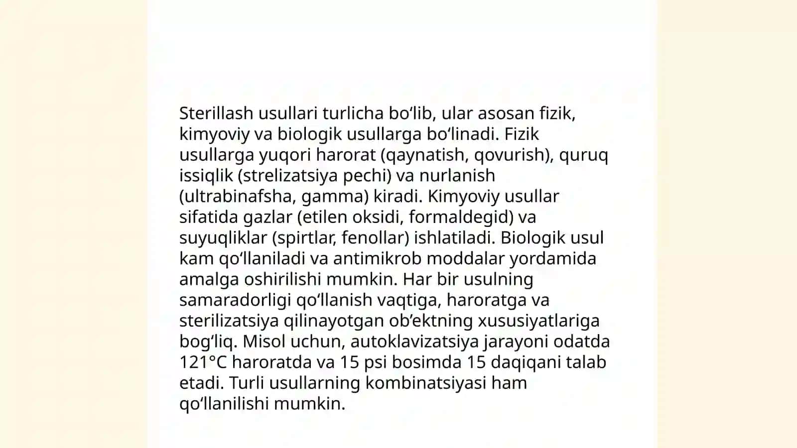 Sterillash usullari 4