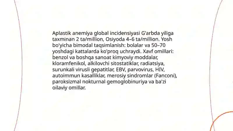 Aplastik anemiya.Etiologiya patogenezi klinik kartinasi diagnostika dawalaw 4