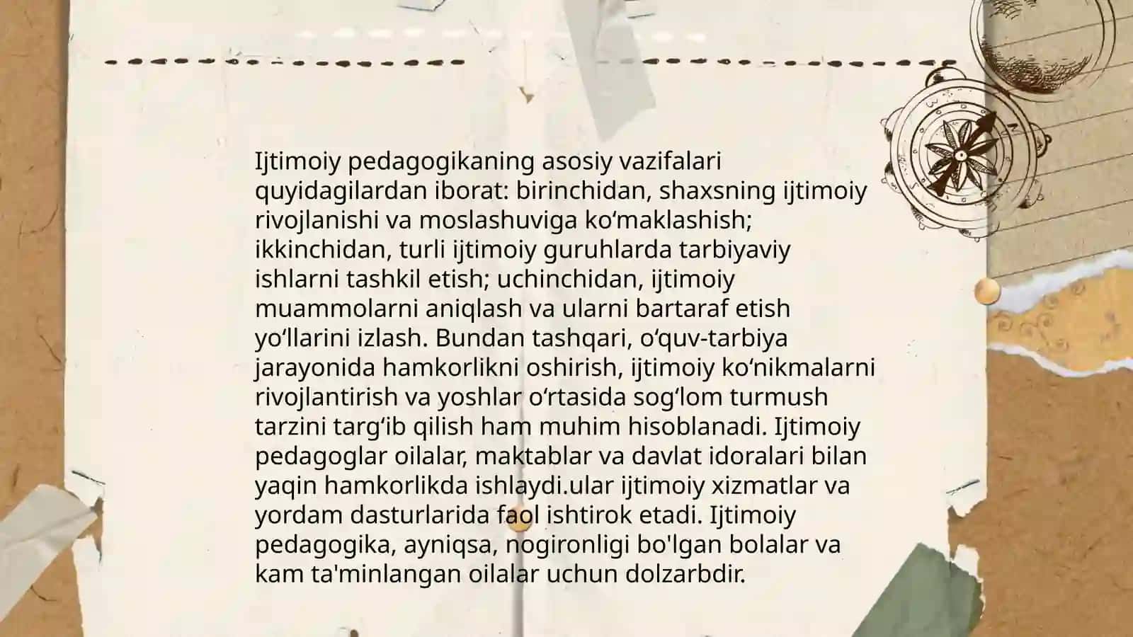 Ijtimoiy pedagogik faoliyat metodikasi,mexanizmlari va texnalogiyalari 4