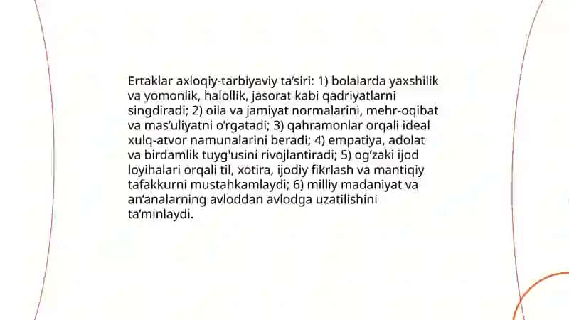 Xalq og’zaki ijodi xalq pedagogikasining muhim manbai sifatida 4
