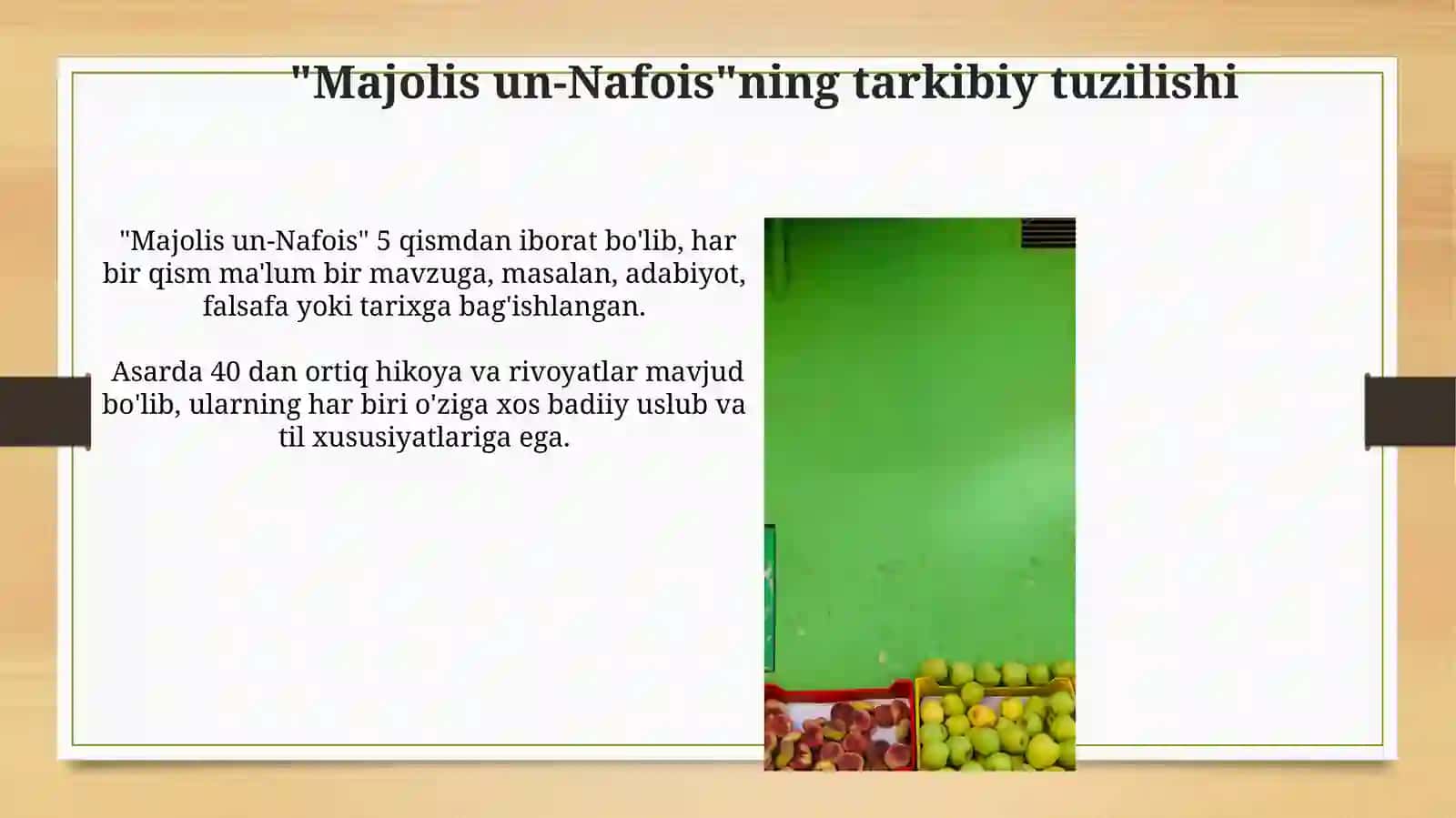 Navoiyning "Majolis un nafois" asari 4