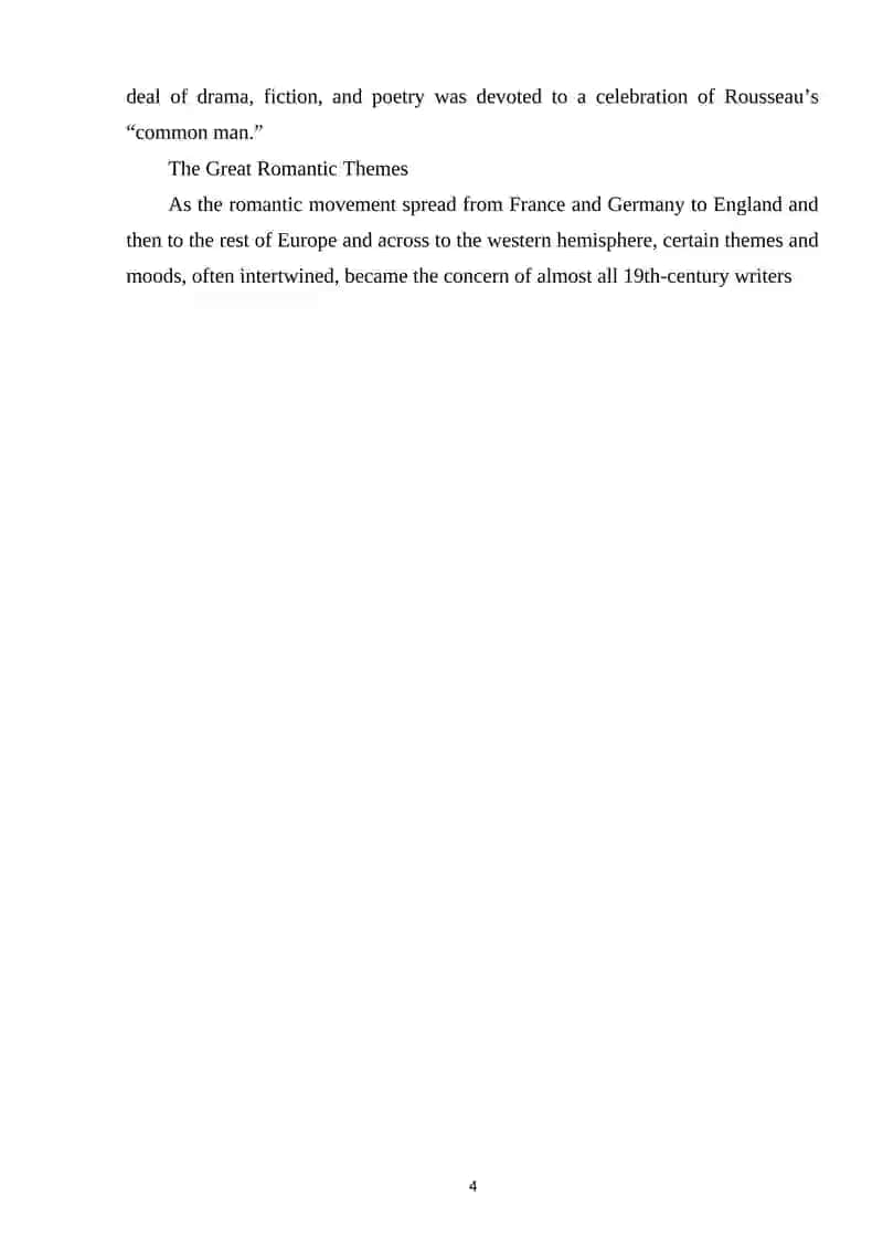 English Romanticism and Its Development 4
