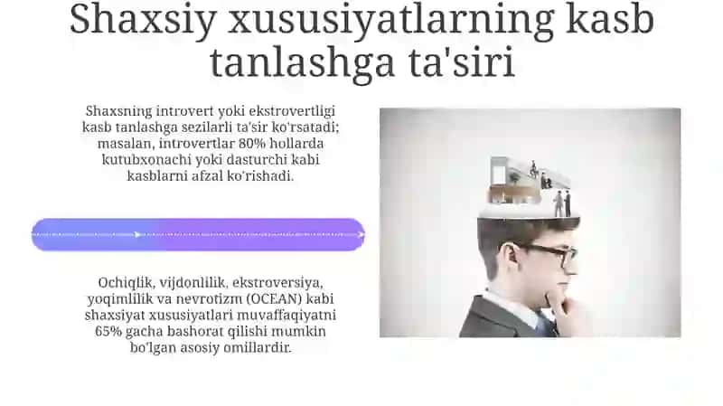 Kasb tanlashda shaxs individual psixologik hamda kognitiv xususiyatlarining namoyon boʻlishi 4