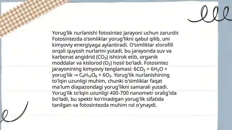 Harorat, yorugʻlik va suvning organizmlar hayotida tutgan oʻrni 4