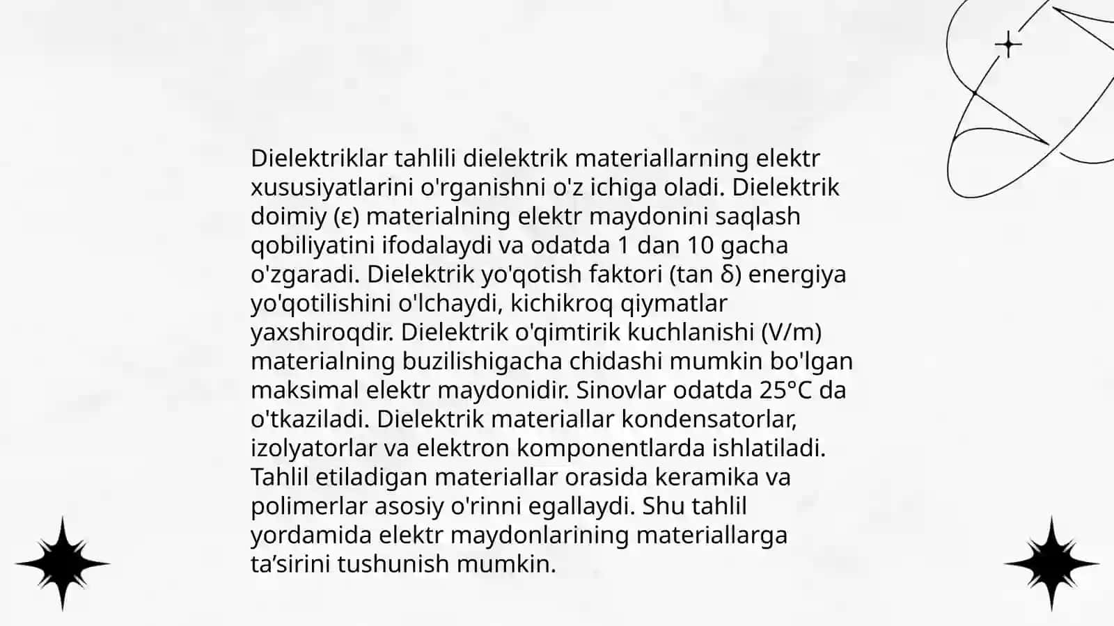 Elektr maydonida dielektriklar va o'tkazgichlar 4