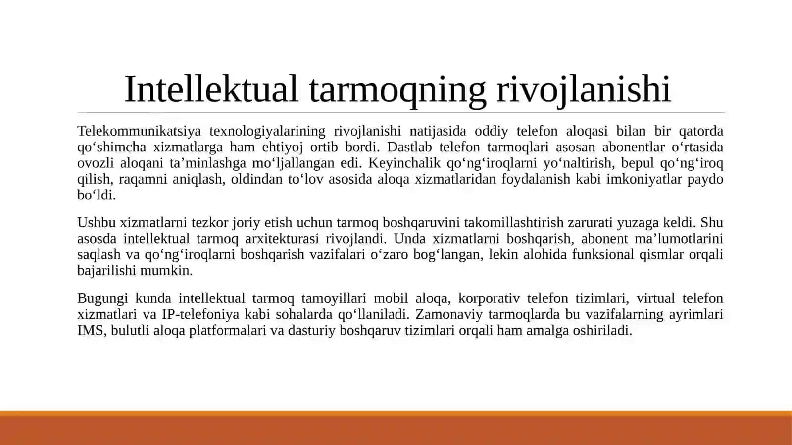 Intellektual tarmoq 4