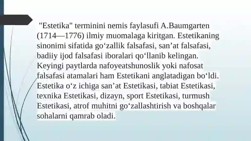 Estetika 4