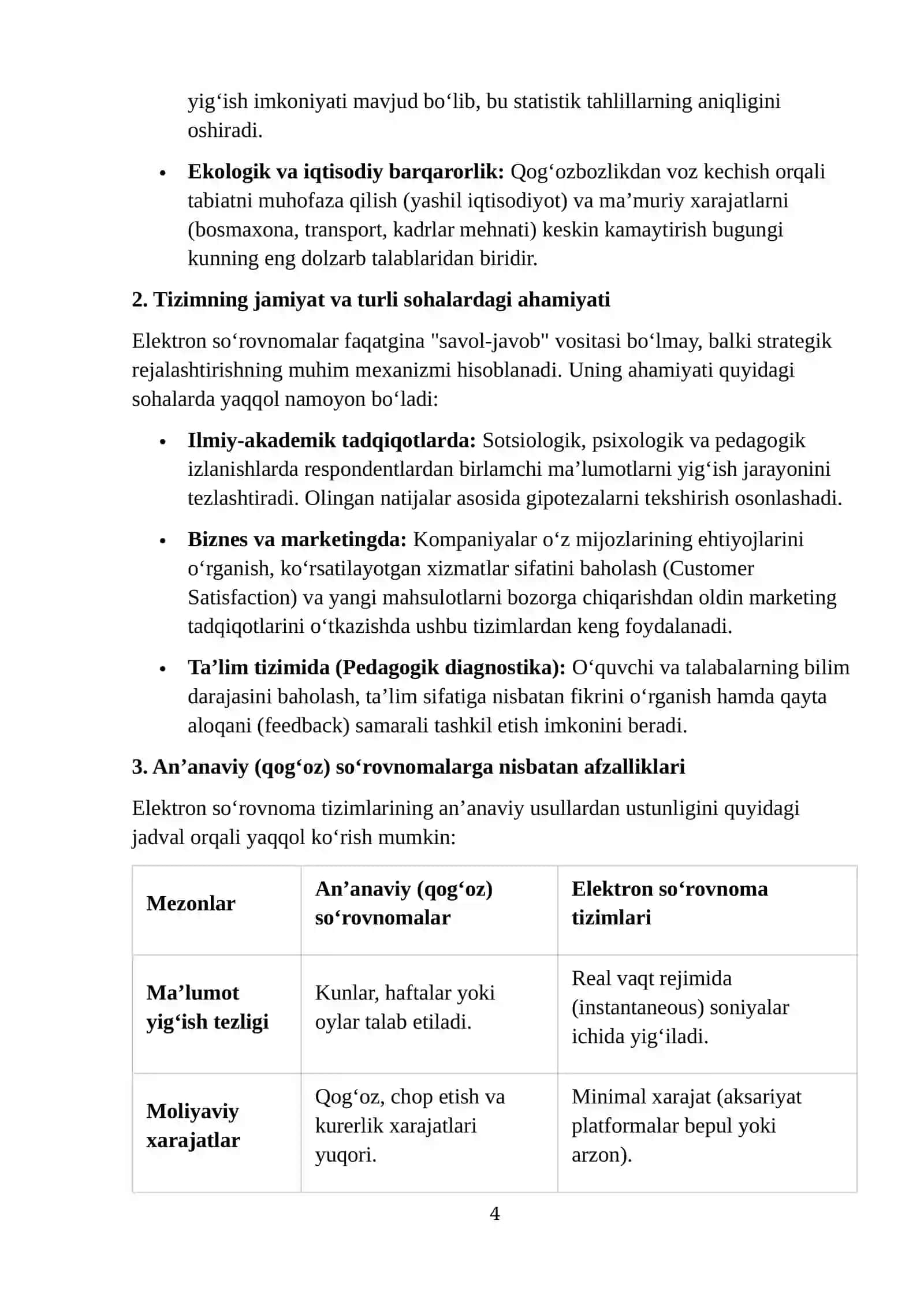 Elektron anketa va so‘rovnoma tizimi 4